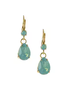 Wehkamp Otazu gold plated oorbellen met Swarovski kristallen Classic Pacific Opal aanbieding