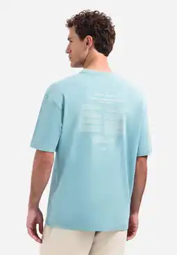 Wehkamp No Excess relaxed T-shirt met backprint blauw aanbieding