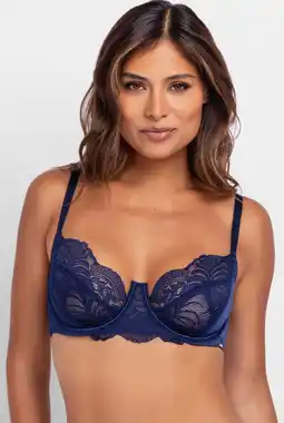 Wehkamp Dorina niet-voorgevormde beugelbh Amar blauw aanbieding