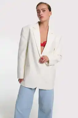 Wehkamp Alix the Label regular blazer crème aanbieding