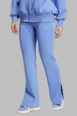 Wehkamp adidas Sportswear flared broek blauw aanbieding