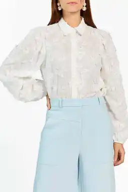 Wehkamp Aaiko gebloemde blouse wit aanbieding
