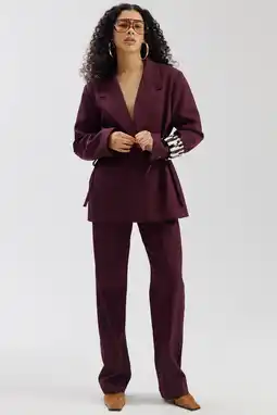 Wehkamp HARPER & YVE getailleerde blazer roodbruin aanbieding