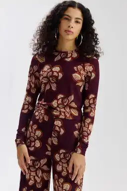 Wehkamp HARPER & YVE gebloemde top bruin aanbieding