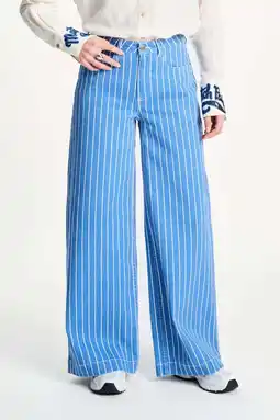 Wehkamp POM Amsterdam straight leg jeans blauw aanbieding