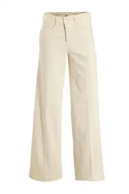 Wehkamp MAC highwaist wide leg jeans ecru aanbieding