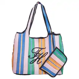Wehkamp Tommy Hilfiger gestreepte shopper TH Summer multi aanbieding