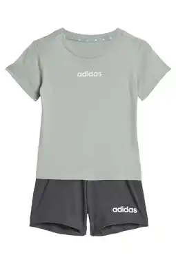 Wehkamp adidas Sportswear shirt + short mintgroen/grijs aanbieding