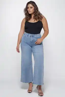 Wehkamp Fox Factor highwaist bootcut jeans light blue denim aanbieding