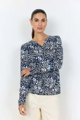 Wehkamp Soyaconcept blousetop donkerblauw aanbieding
