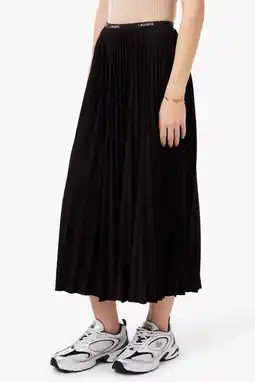 Wehkamp Lacoste midi rok zwart aanbieding