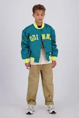 Wehkamp Quinns by Vingino bomberjack met backprint groen aanbieding