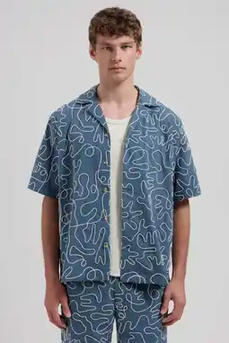 Wehkamp Dstrezzed comfort casual overhemd blauw aanbieding