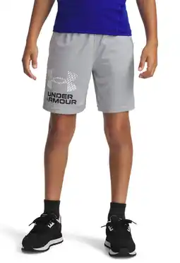 Wehkamp Under Armour Tech logo sportshort lichtgrijs aanbieding