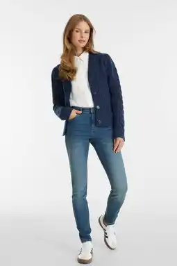 Wehkamp Anytime regular waist skinny jeans gewassen blauw aanbieding
