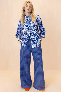 Wehkamp Oilily blouse met paisley print donkerblauw aanbieding