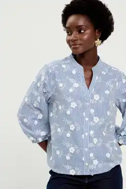 Wehkamp Cache Cache gestreepte blouse blauw aanbieding
