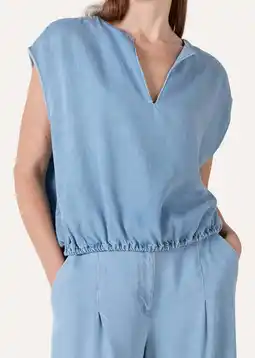 Wehkamp Another-Label top light blue denim aanbieding