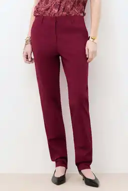 Wehkamp Caroll straight chino donkerrood aanbieding