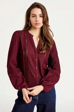 Wehkamp Cache Cache blouse donkerrood aanbieding