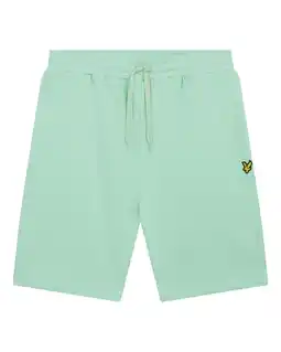 Wehkamp Lyle & Scott sweatshort mintgroen aanbieding