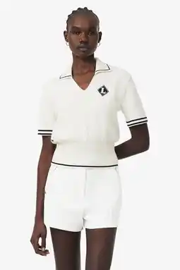 Wehkamp Lacoste T-shirt ecru aanbieding