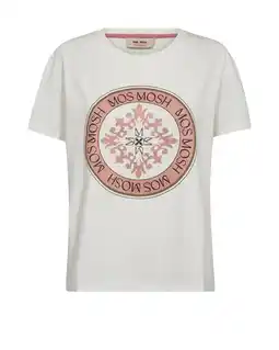 Wehkamp Mos Mosh T-shirt ecru aanbieding