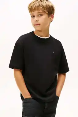 Wehkamp Tommy Hilfiger T-shirt zwart aanbieding