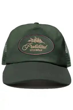Wehkamp Prohibited pet Leaf Trucker donkergroen aanbieding