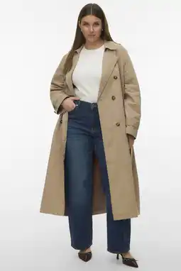Wehkamp VERO MODA CURVE trenchcoat beige aanbieding