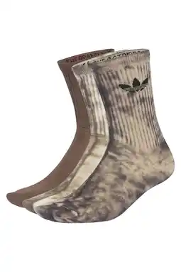 Wehkamp adidas Originals sokken - bruin/ beige/zand (set van 3) aanbieding
