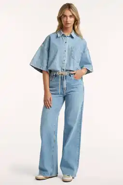 Wehkamp Circle of Trust JONA DNM regularwaist regular fit jeans medium blue denim aanbieding