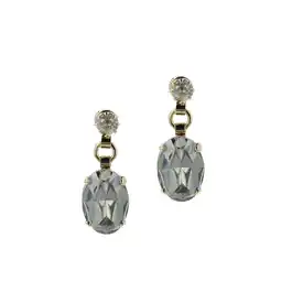 Wehkamp Otazu gold plated oorbellen met Swarovski kristallen Montana aanbieding