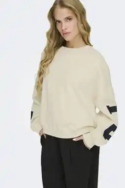 Wehkamp ONLY sweater ecru aanbieding