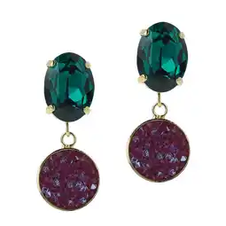 Wehkamp Otazu gold plated oorbellen met Swarovski Kristallen aanbieding