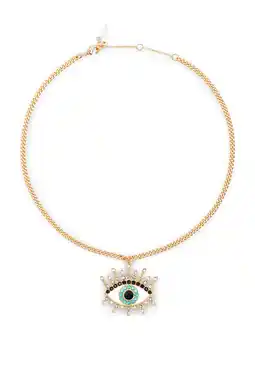 Wehkamp Kurt Geiger ketting Evil Eye Pendant met strass goudkleurig aanbieding