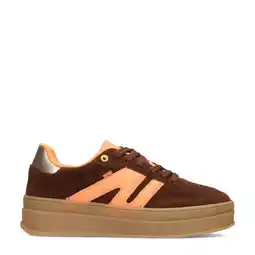 Wehkamp POSH by Poelman sneakers donkerbruin aanbieding