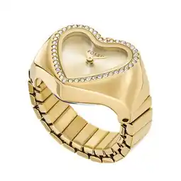 Wehkamp Fossil horloge ES5407 Watch Ring goudkleurig aanbieding