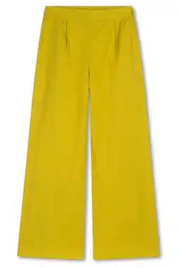 Wehkamp Oilily wide leg regularwaist broek groen aanbieding