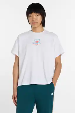 Wehkamp New Balance T-shirt met backprint wit aanbieding