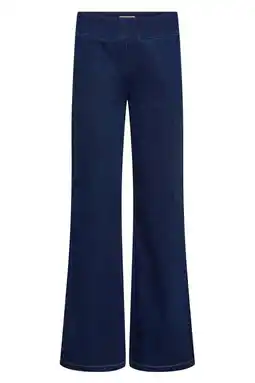 Wehkamp Soyaconcept wide leg highwaist casual broek donkerblauw aanbieding