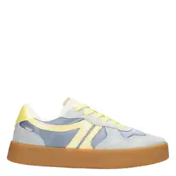 Wehkamp POSH by Poelman sneakers lichtblauw/geel aanbieding