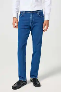 Wehkamp Wrangler TEXAS straight leg jeans midnight shadow aanbieding
