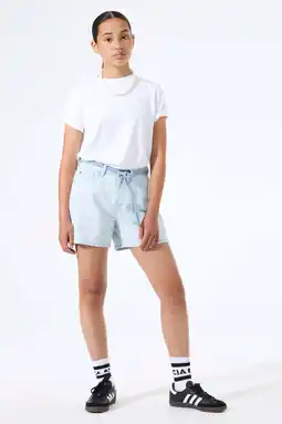 Wehkamp Garcia denim relaxed short light blue denim aanbieding