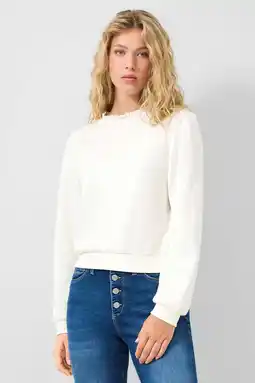 Wehkamp QS sweater ecru aanbieding