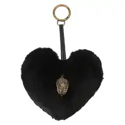Wehkamp Kurt Geiger sleutelhanger Heart Fur Charm zwart aanbieding