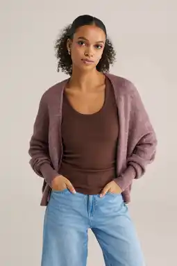 Wehkamp WE Fashion gebreid vest lavendel aanbieding