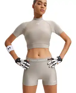 Wehkamp Under Armour Heatgear sporttop lichtgrijs aanbieding