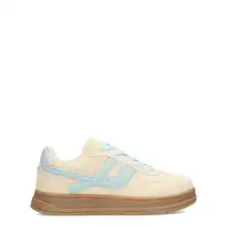 Wehkamp POSH by Poelman sneakers beige/creme/blauw aanbieding