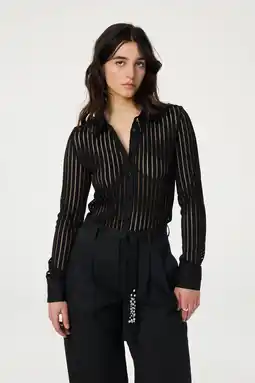 Wehkamp Fabienne Chapot gestreepte blouse zwart aanbieding